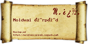 Moldvai Árpád névjegykártya